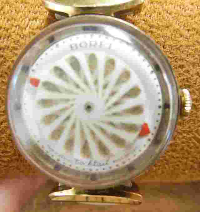 Rare  Vintage Borel Woman's Moving Dial Cocktail Wristwatch, running well.