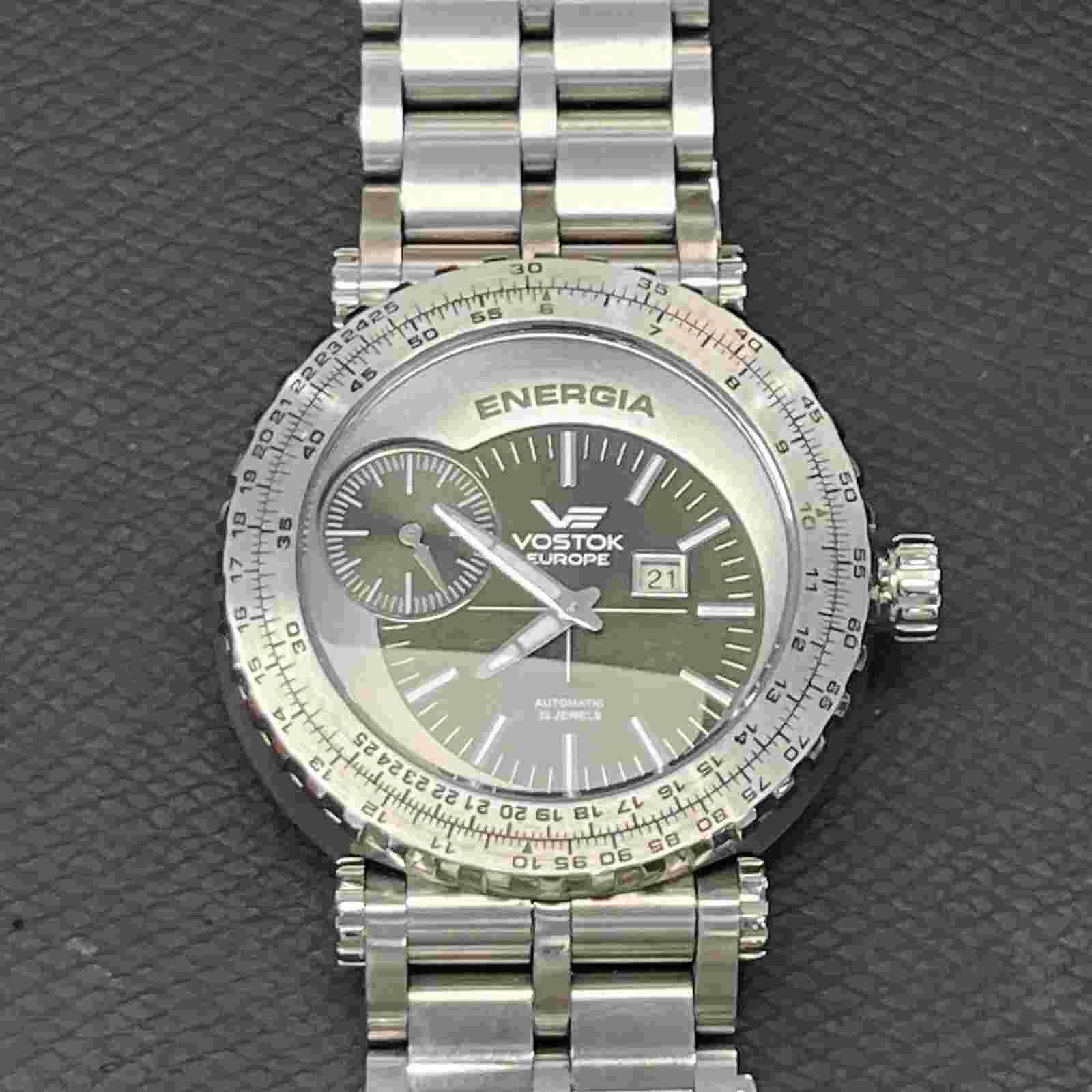 Vostok-Europe Energia Russian Watch Limited Edition Green Dial 182/999