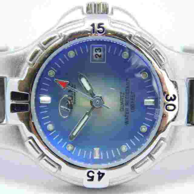 B.U.M. Equipment 1648 Silver Tone Quartz Women's Watch Sz. 6 1/2" New Battery