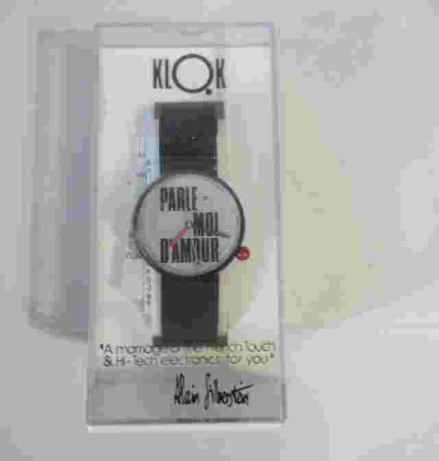 Klok Alain Silberstein  Quartz Fashion Watch New Old Stock w/ case + directions