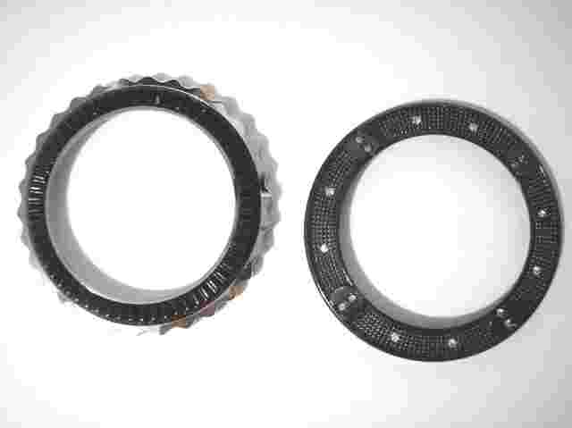 Big Case Rubber Band Men's Watch with 2 Extra Bezels # 3020