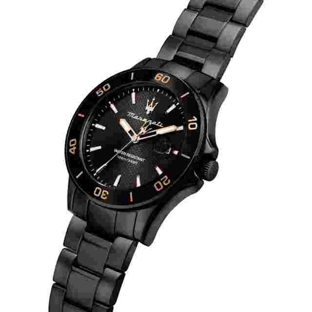 Maserati Competizione Black Stainless Steel Strap Men Watch R8853100035
