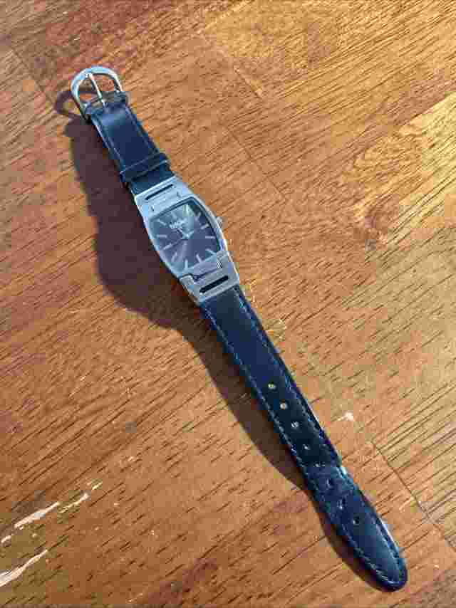 Mossimo MM90226 Silver Tone Black Dial Womens Quartz Watch