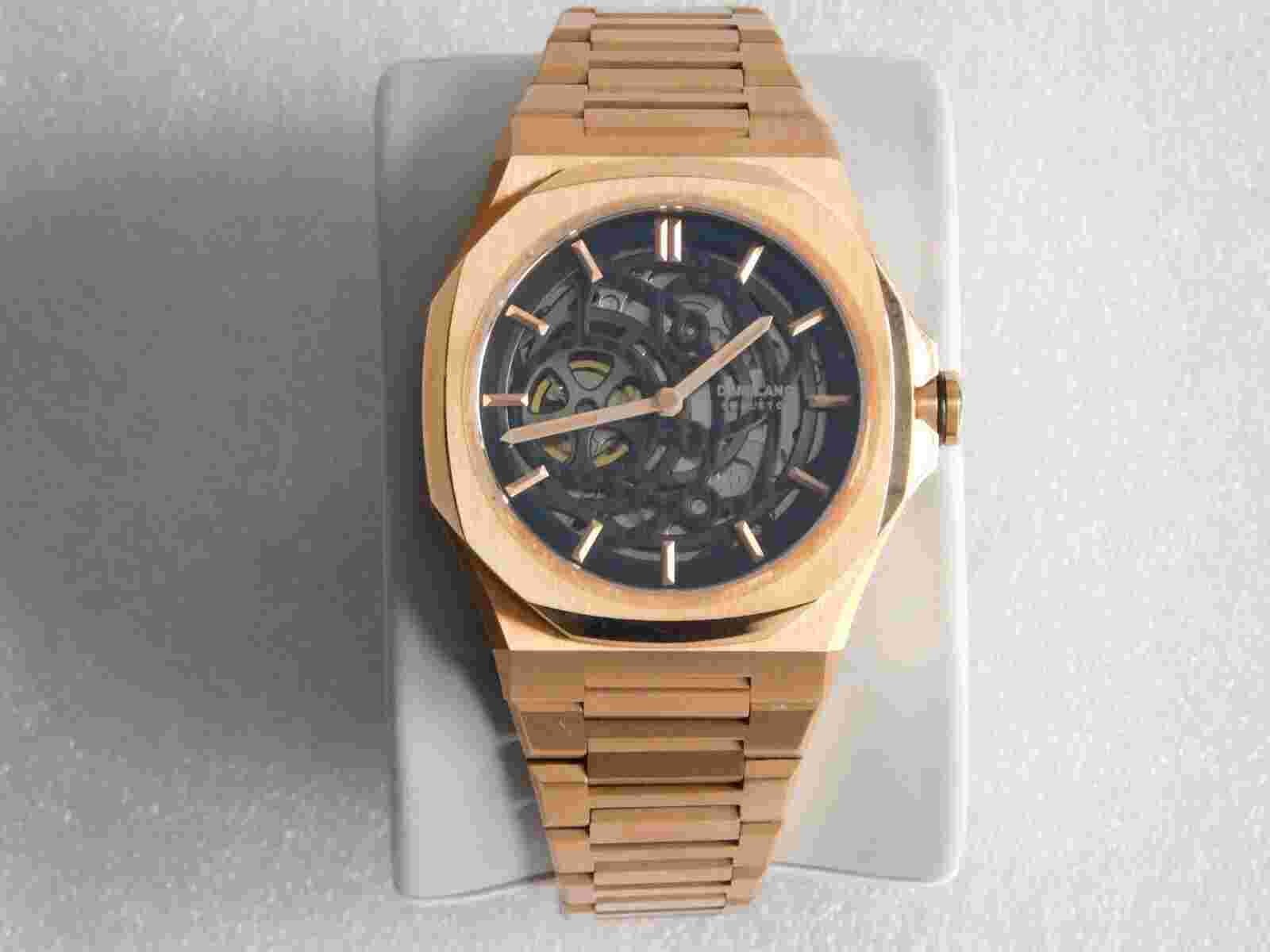 D1 Milano Model SKBJ12 Skeleton Rosegold Automatic Men Watch
