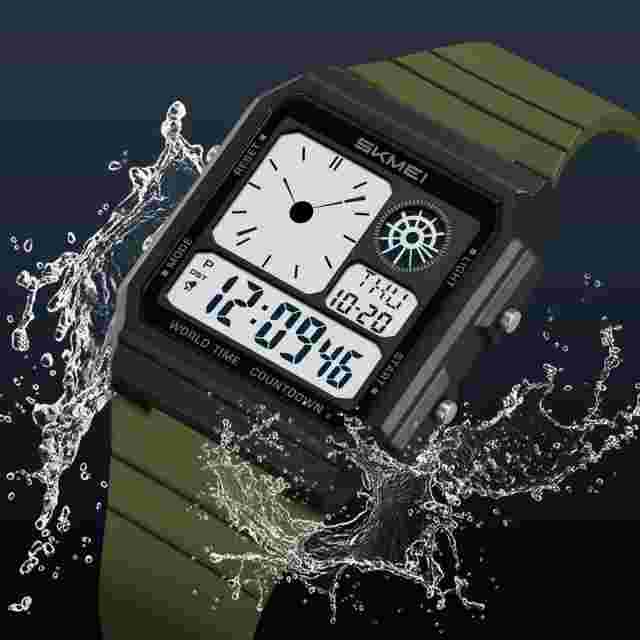 SKMEI Daylight Saving Time Digital Sport Electronic Watch For Men Women Student