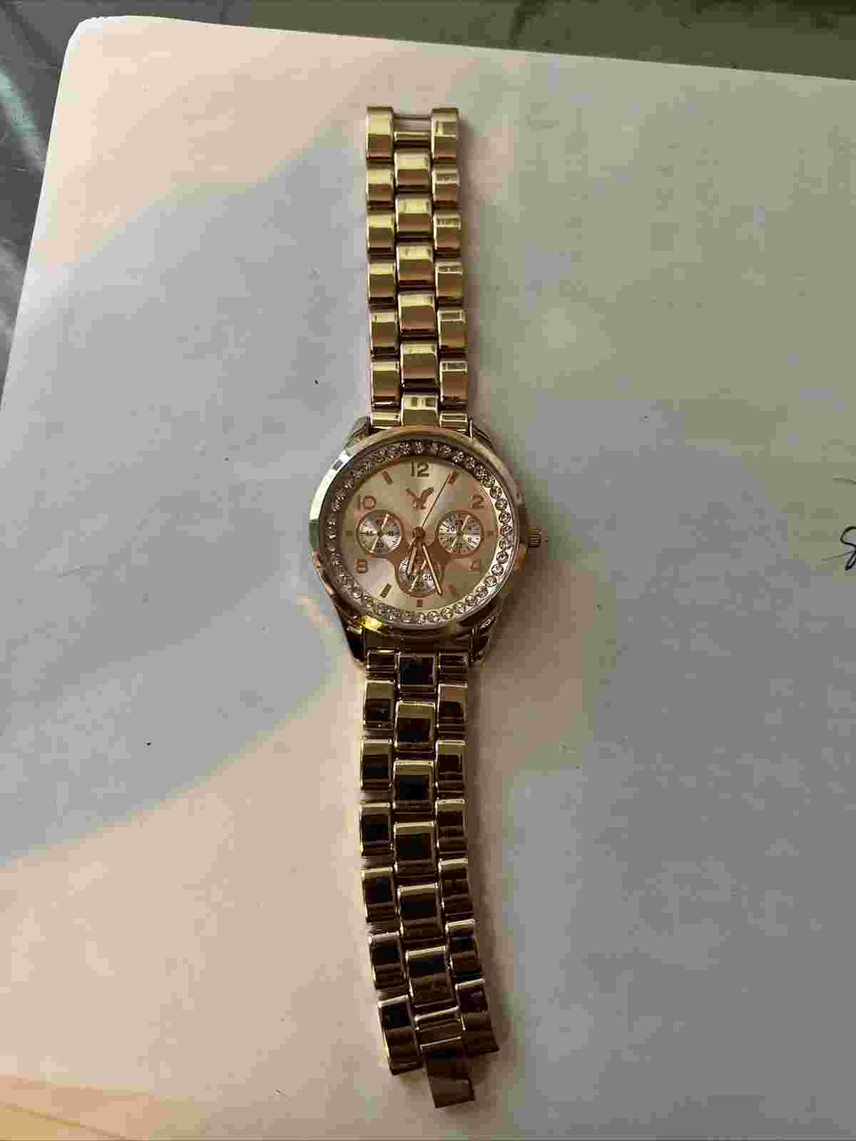 American Eagle Pink Gold Watch New Battery