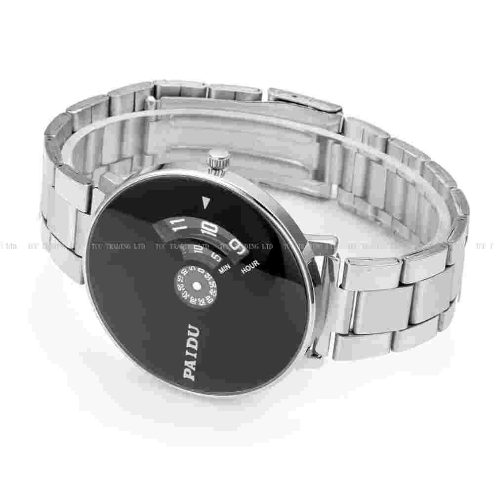 PAIDU Fashion Quartz Wrist Watch Simple Designer Net Mesh Watch Band Unisex Gift