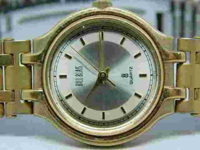 Bill Blass Gold Tone Quartz Analog Ladies Watch Sz. 6 1/2"