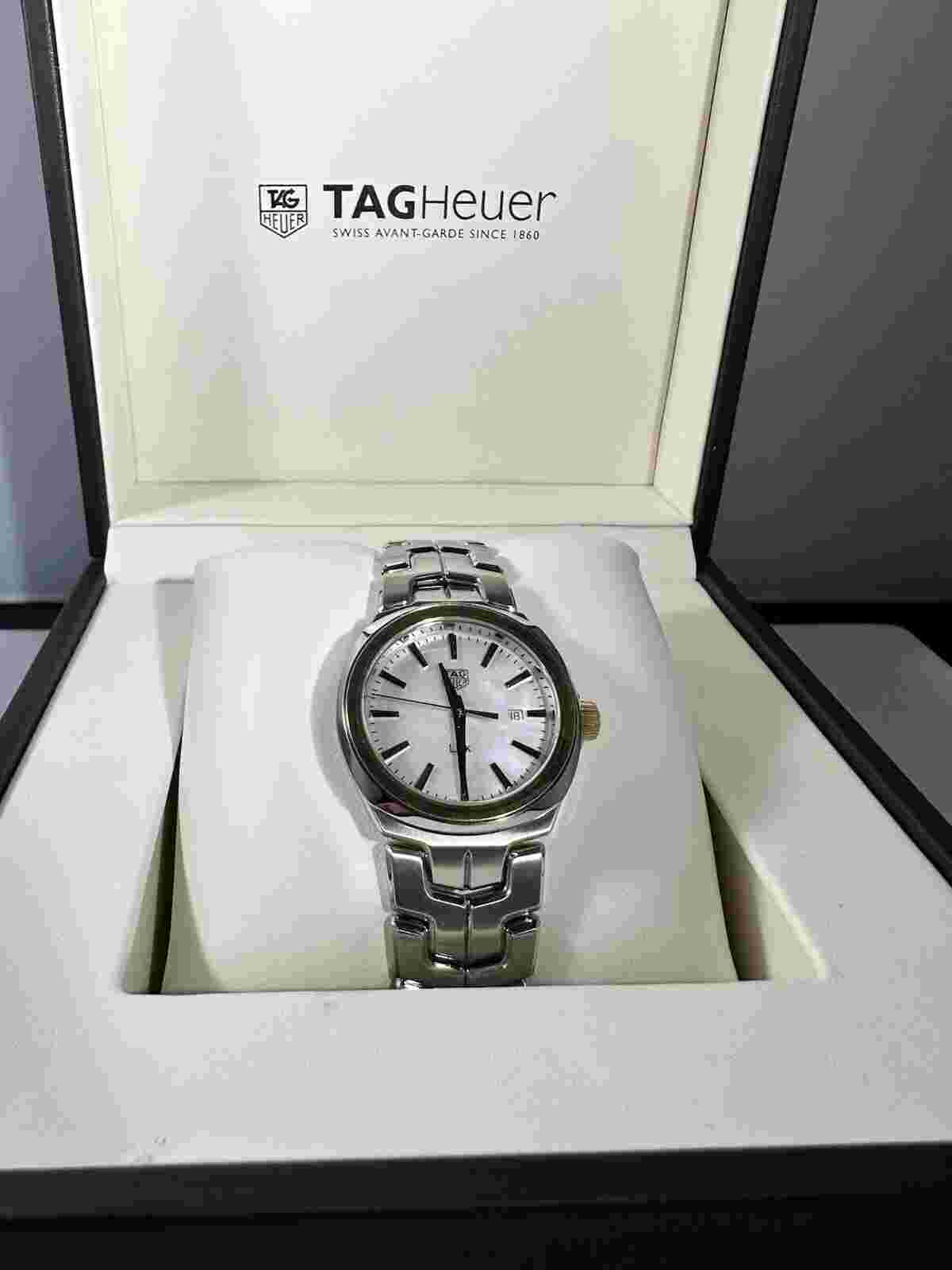 TAG Heuer Link White Mother of Pearl Women's Watch - WBC1350.BA0600