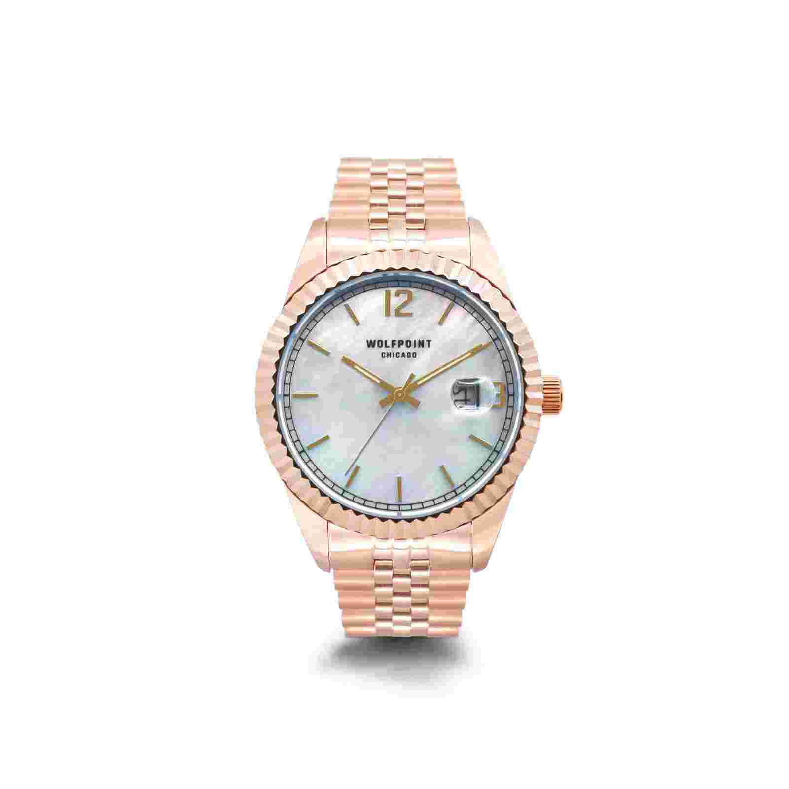 Wolfpoint - De LaSalle - Sapphire Crystal/ 316 Stainless Steel - Rosegold MOP RG