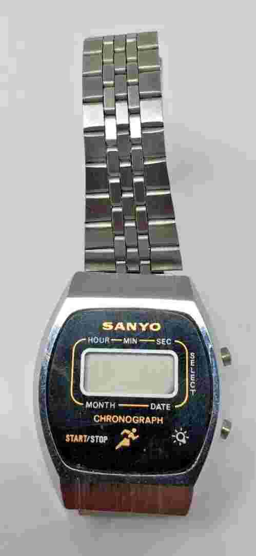 Vintage Sanyo Chronograph Women's Digital Runner's Watch Not Working
