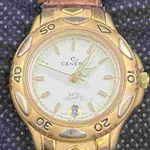 Vintage Cenere Watch Women Leather Band Quartz Wrist Watch Date Dial Glow Dark