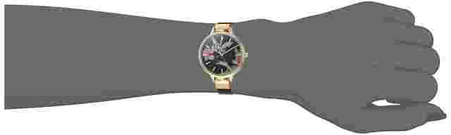 Nine West Women's Japanese Quartz Dress Watch with Faux Leather Strap Black 1...