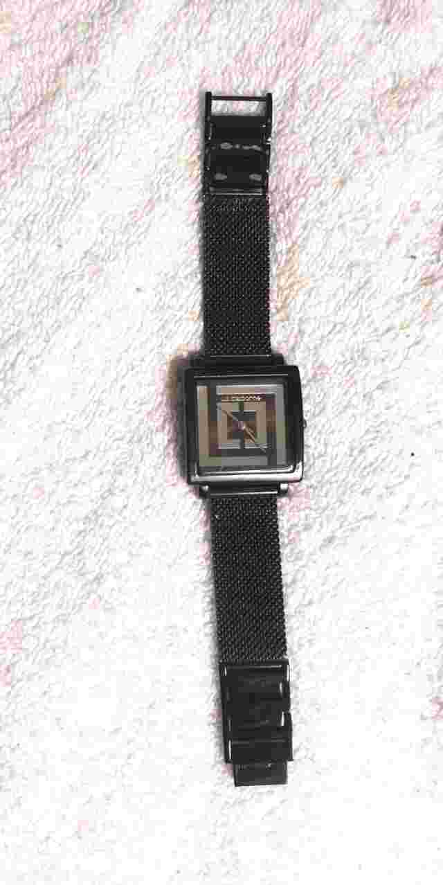 Llz Claiborne Women's Black Mesh Watch