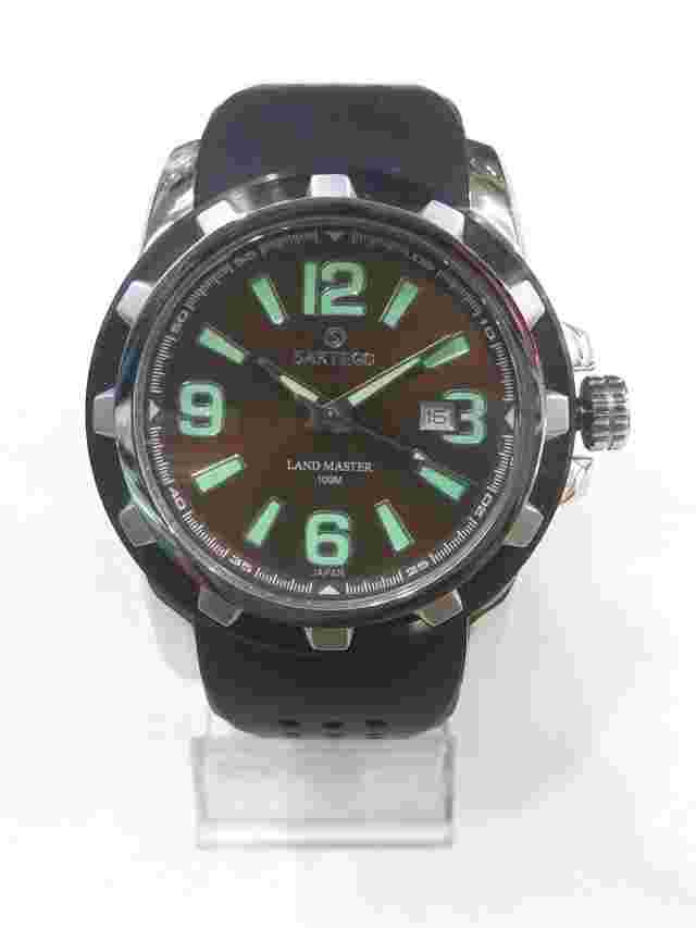 Sartego Land Master Quartz 100 meter rubber band sporty watch SQQ43