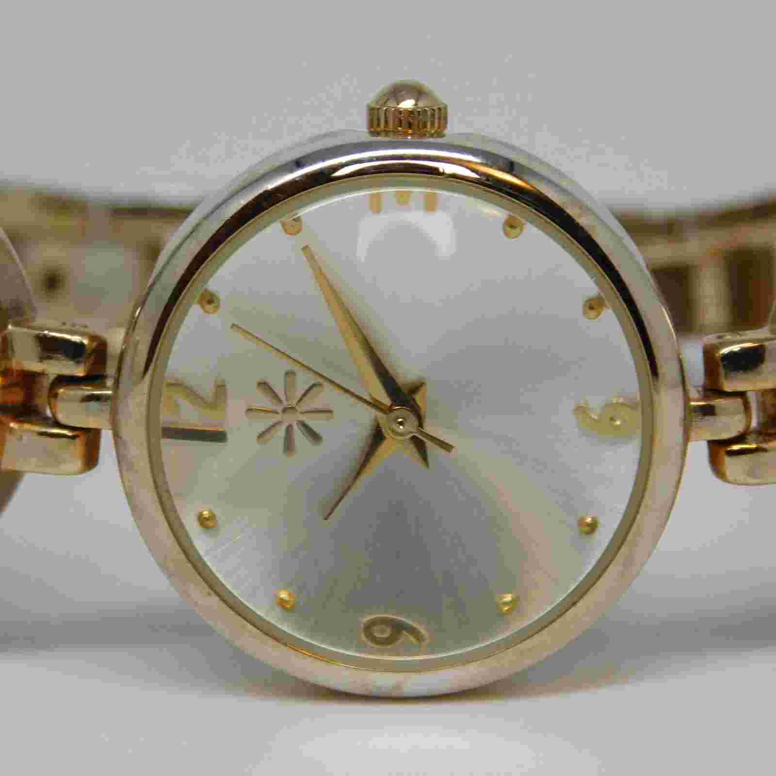 ISAAC MIZRAHI LIVE! Crystals Inlay Quartz Women's Watch Sz. 7 3/4" New Battery