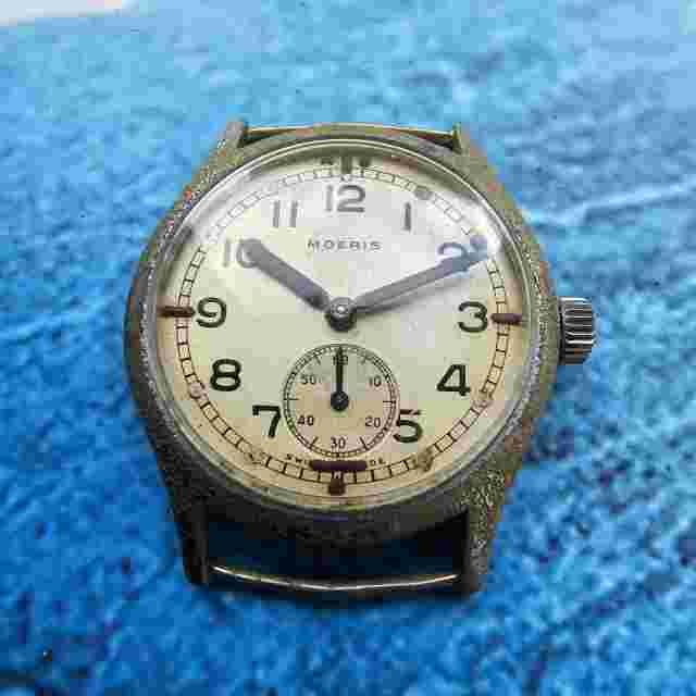 Vintage Moeris A.T.P. British Military Hand-Winding Men's Watch