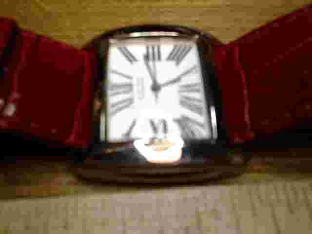 Talbots S/T Red Leather Watch  New Battery
