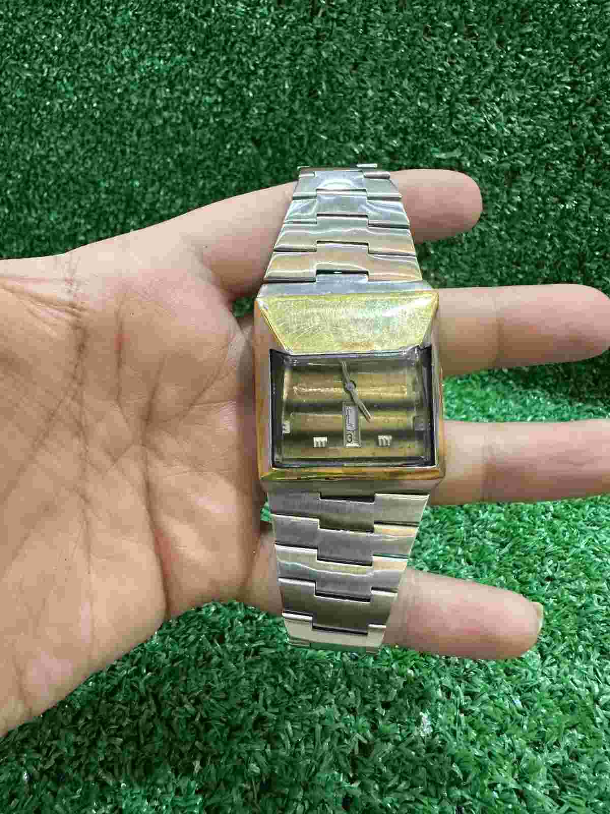 1970's Vintage Omax Spaceman Audacieuse Automatic Swiss Watch Spaceship design