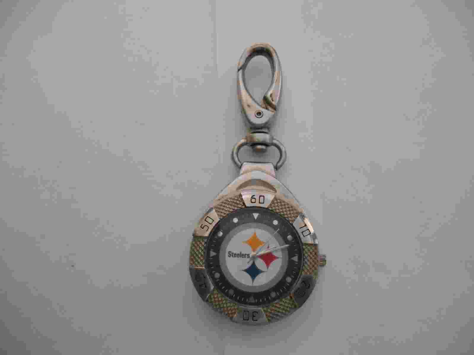 Pocket Watch Game Time Pittsburgh SteelersGrand Stand Series #377 Battery