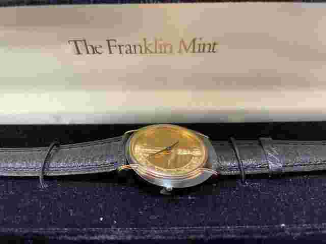 FRANKLIN MINT 1988 'Sword Of Kings' Wrist Watch Collectible with Certificate
