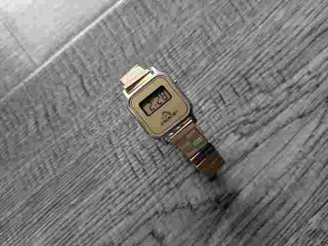 Vintage JORDACHE Digital Quartz Watch Gold Tone New Battery