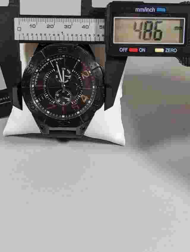 Marc Anthony Black Dial Day Date Round Case Silicone Band Watch
