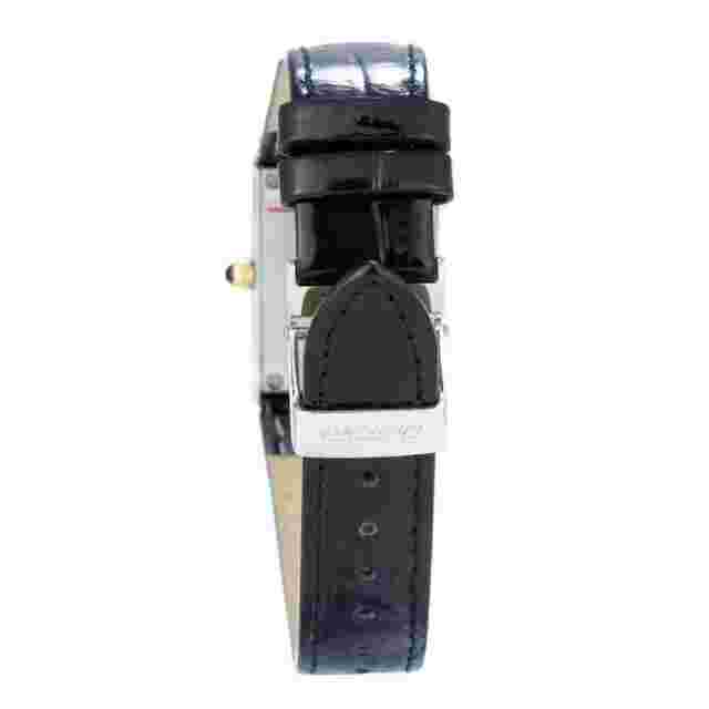 Chronotech Black Leather Watch