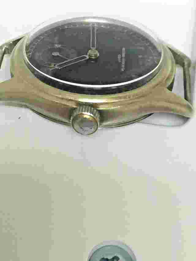 RARE AND UNUSUAL RECORD WATCH CO MILITARY WORLD WAR II   CIRCA 1940'S