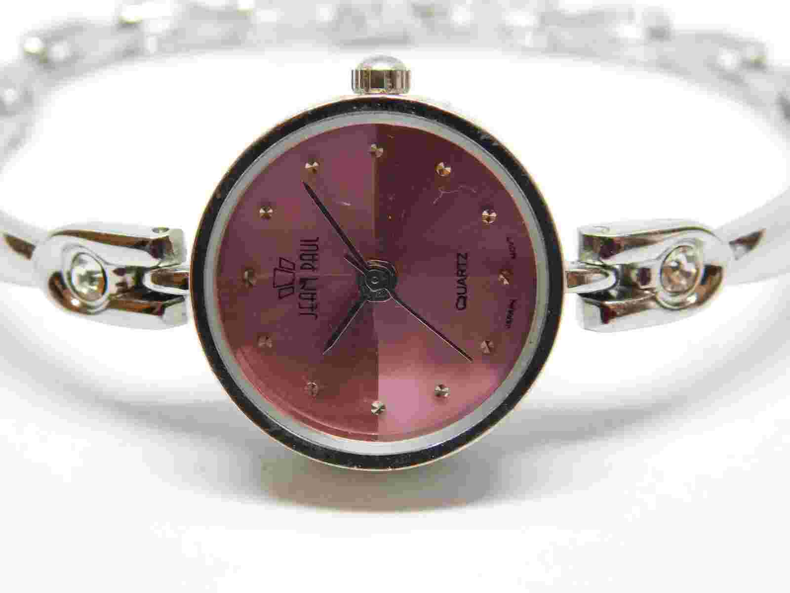 Jean Paul Mineral Crystal Quartz Analog Women's Watch Sz. 7" New Battery