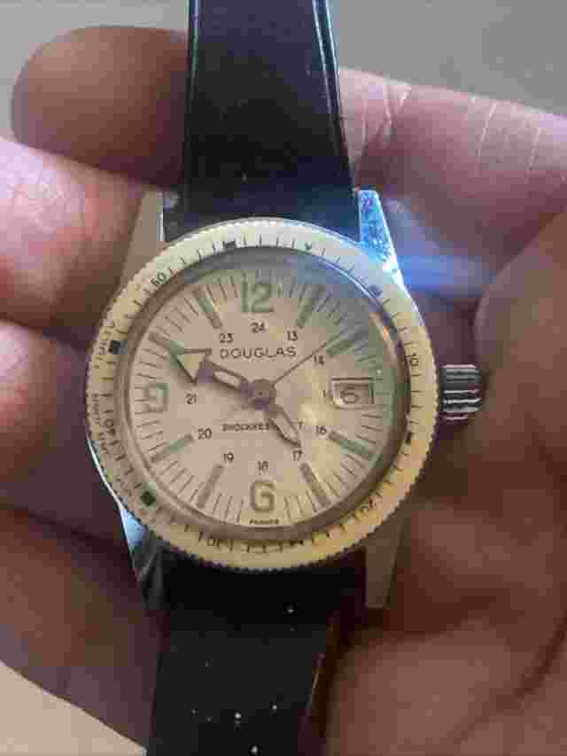 Douglas Diving Watch Wristwatch Working
