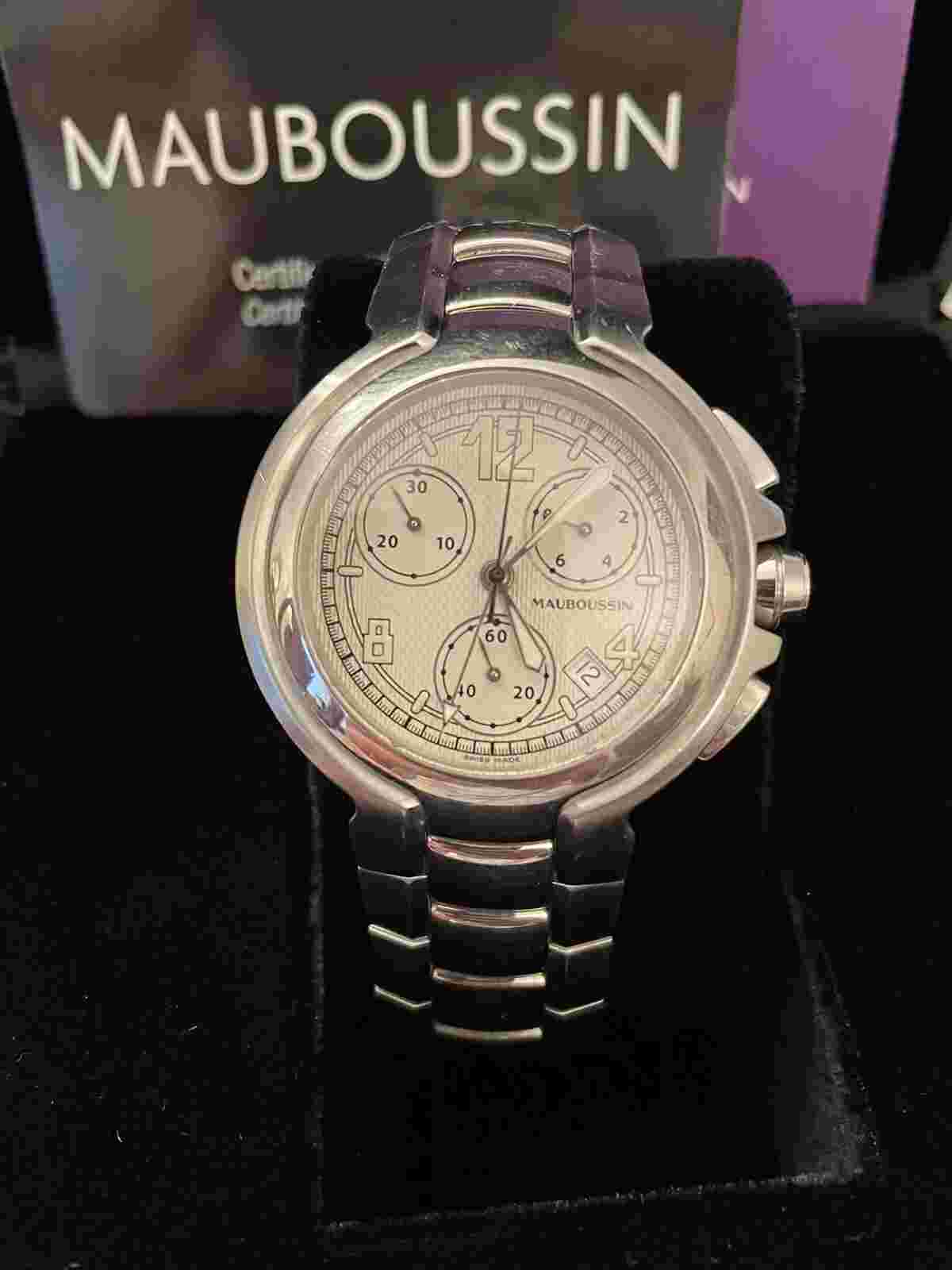 Mauboussin Luxury French Swiss Men's Watch similar to Cartier / Baume & Mercier
