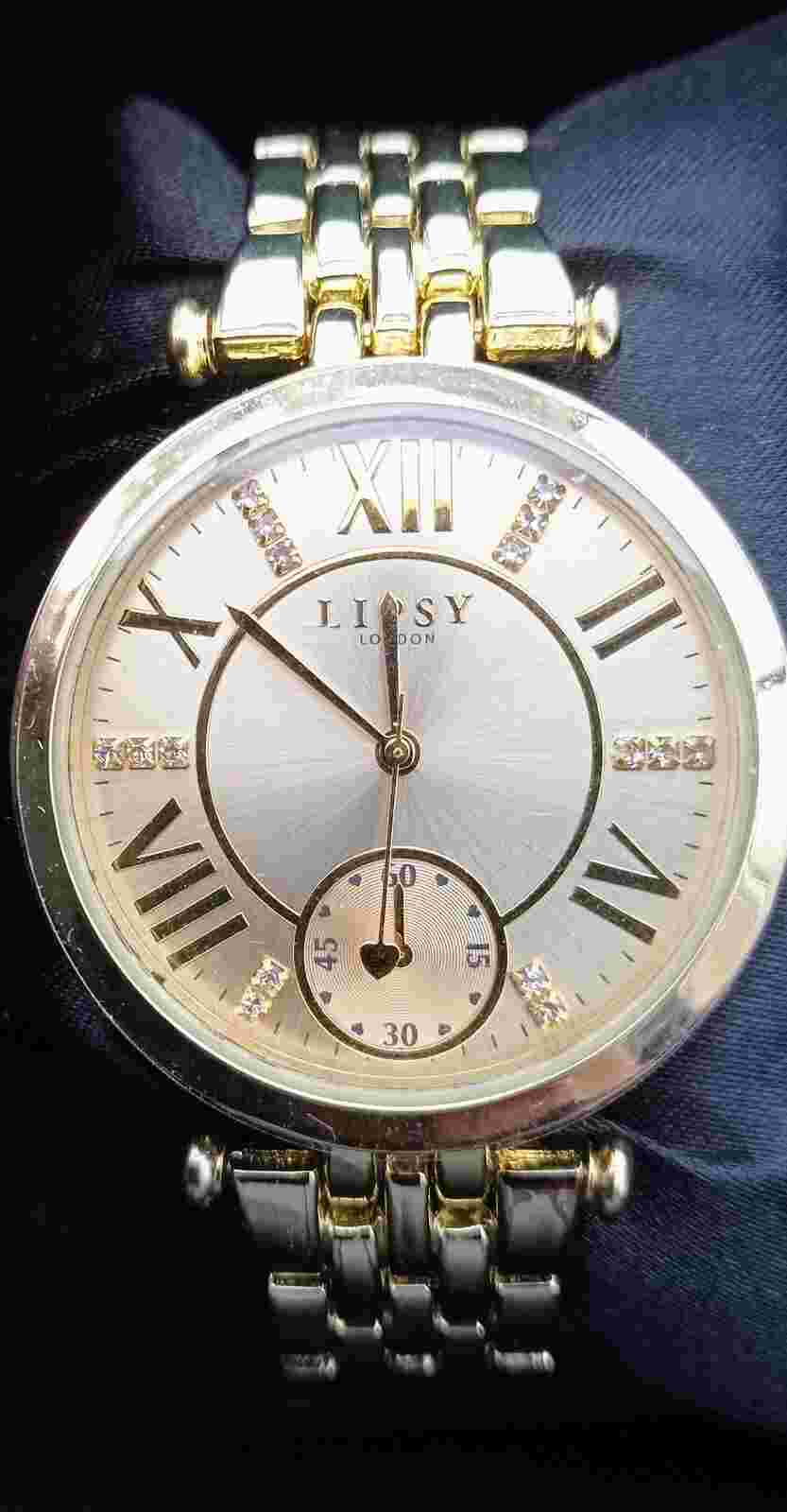 New In Box Ladies Lipsy london watch With Paperwork. Working Order.