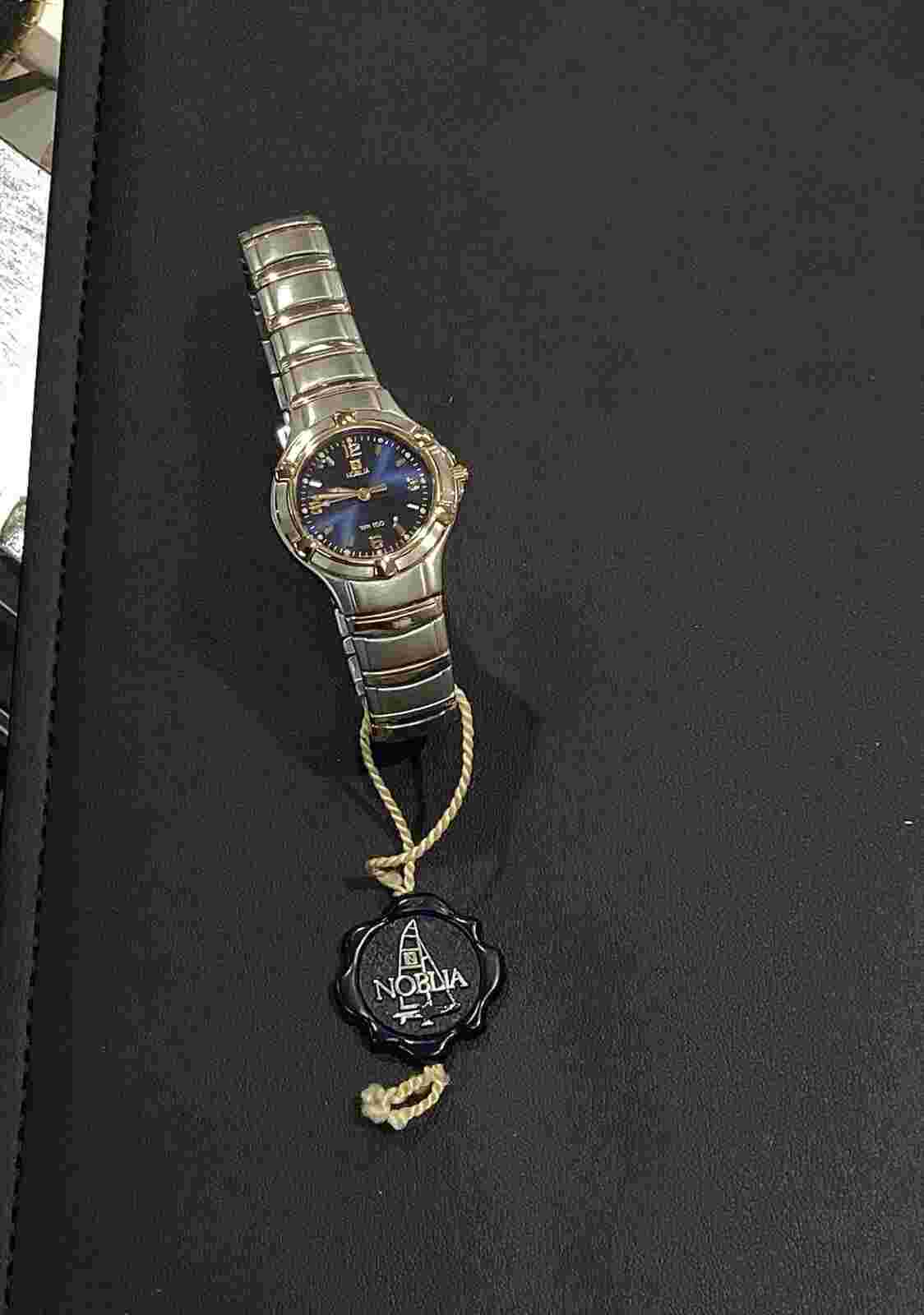 Vintage Noblia WR 100 Gold Plated Date Quartz Women’s Watch EZ5024-52L