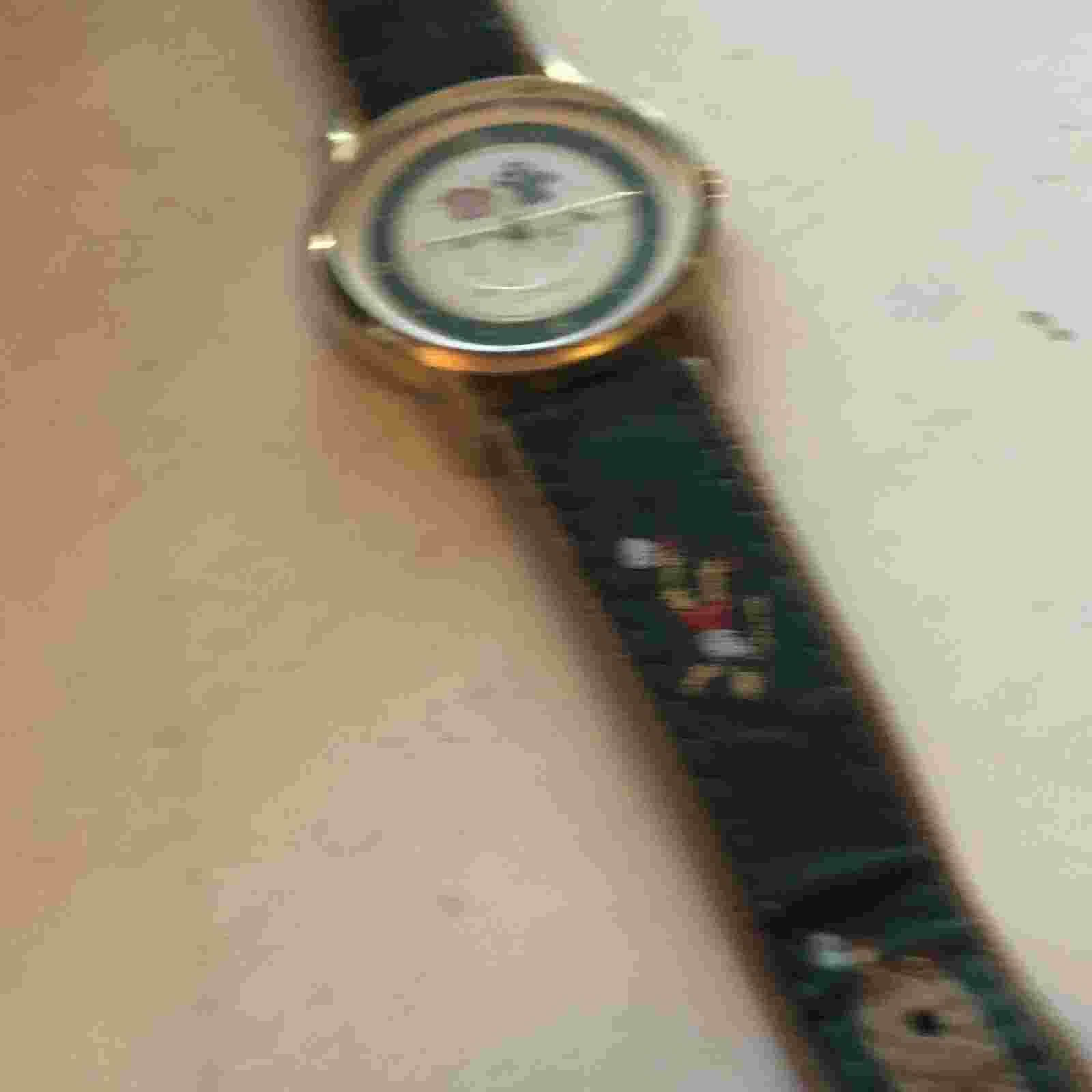 Vintage! Cardini Soccer Leather Watch Rare Nice Condition New Battery