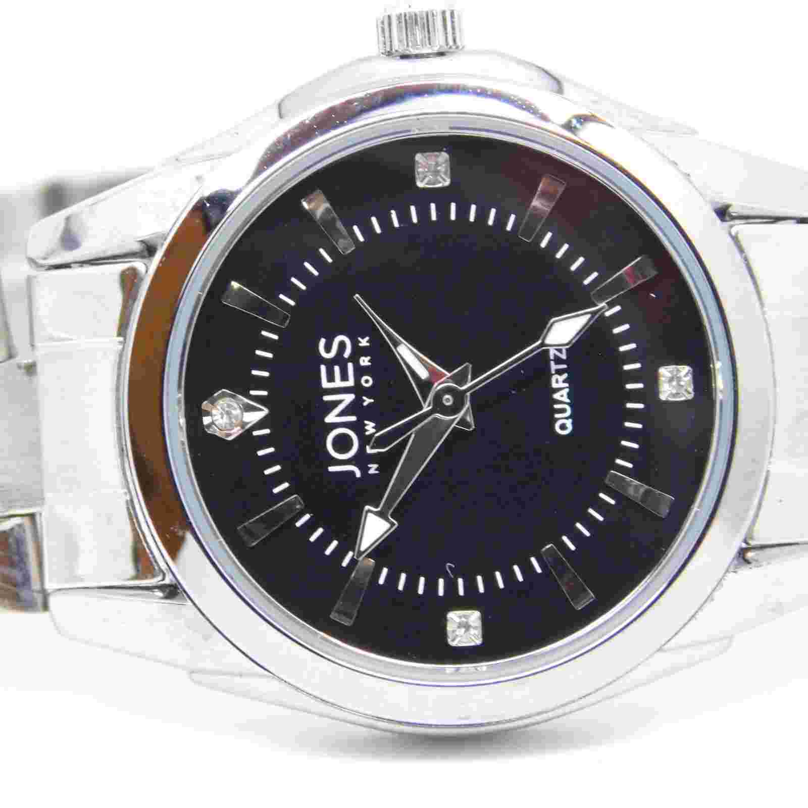 JONES New York JNYW2419L St. Steel Quartz Women's Watch Sz. 7 3/4" New Battery
