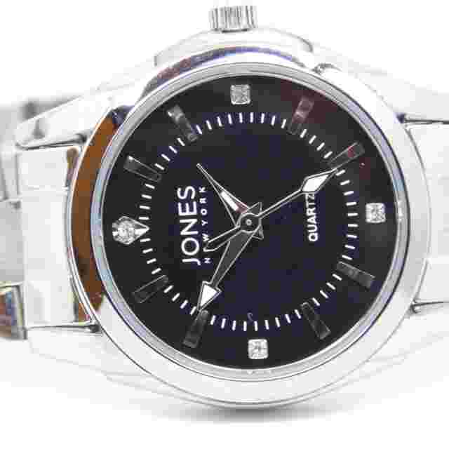 JONES New York JNYW2419L St. Steel Quartz Women's Watch Sz. 7 3/4" New Battery