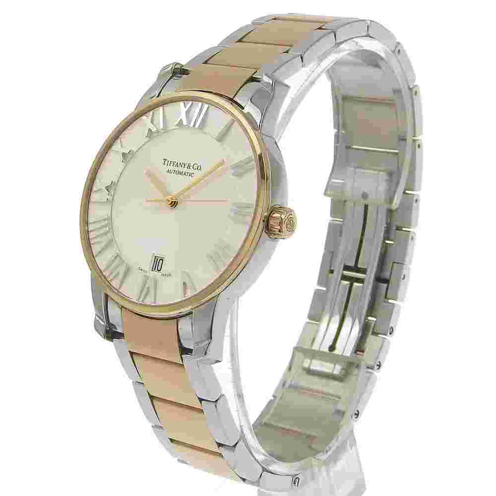 TIFFANY&Co. Z1800.68.13A21A00A combination Date Atlas Dome Watches Silver ...