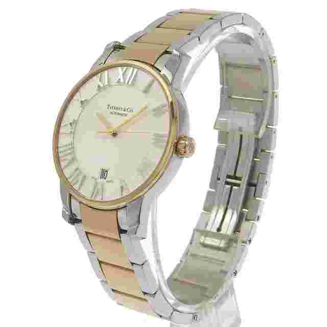TIFFANY&Co. Z1800.68.13A21A00A combination Date Atlas Dome Watches Silver ...