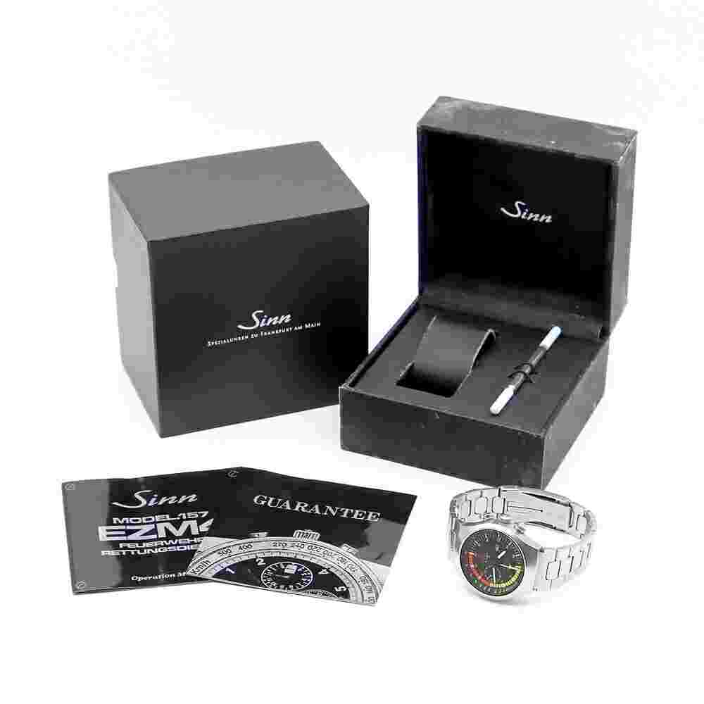 SINN 157.EZM4 Mission Timer Chronograph Lemania 5100 Black Men's Automatic Watch