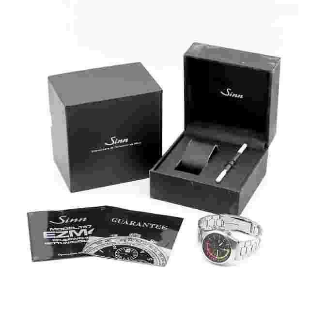 SINN 157.EZM4 Mission Timer Chronograph Lemania 5100 Black Men's Automatic Watch