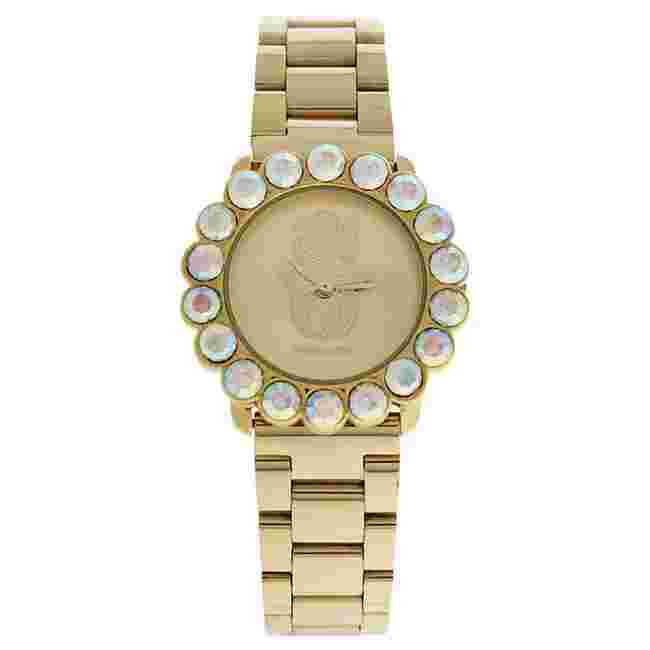 MSHSCG Scarlett Hand - Gold Stainless Steel Bracelet Watch by Manoush for Wom...