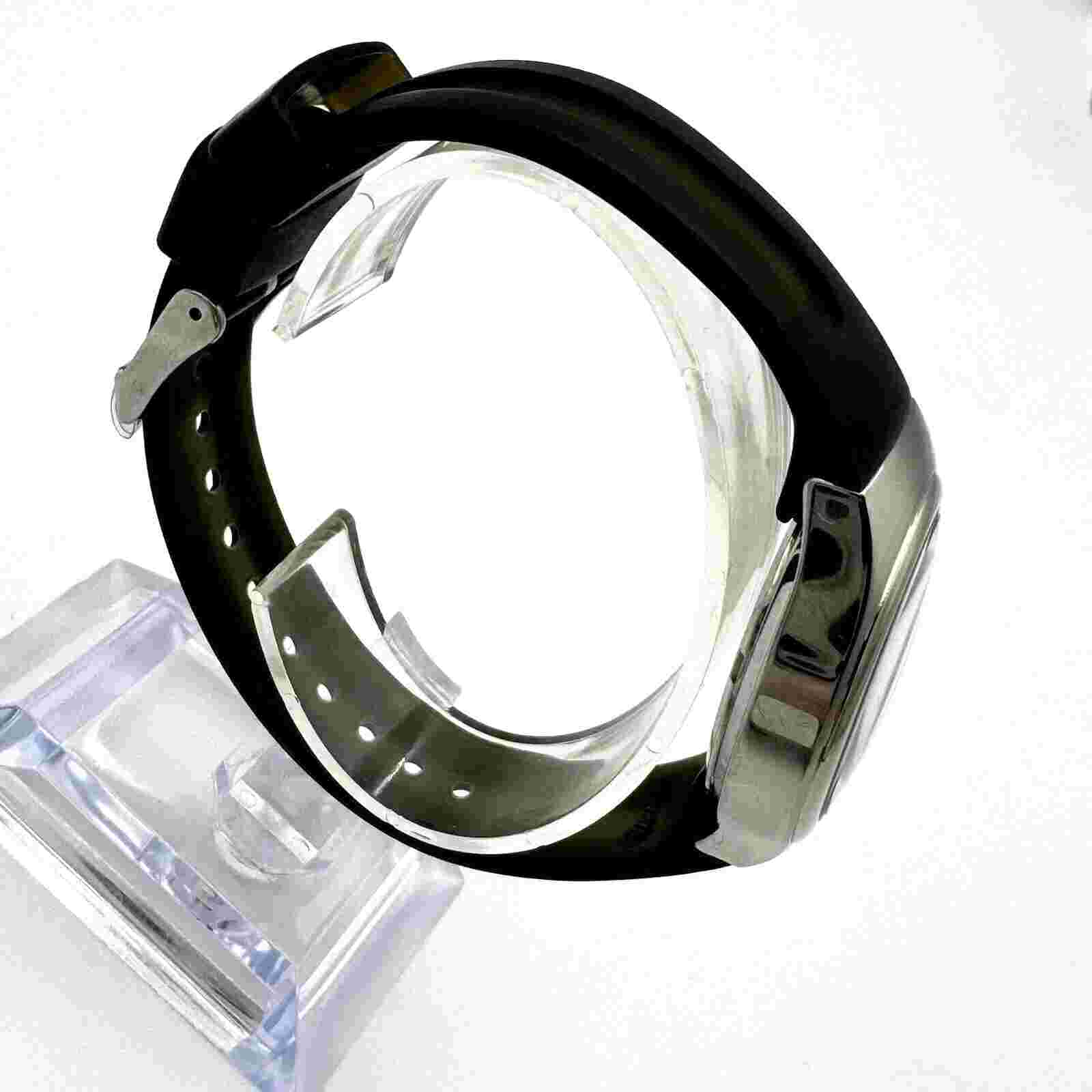 Vtg Arnette Watch Analog Black Silicone Band AR2005 100 Meter New Battery Works