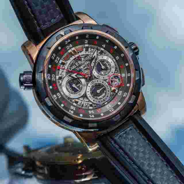 Carl F. Bucherer Patravi TravelTec GMT Chronograph Auto 18k Gold Watch 10620.22