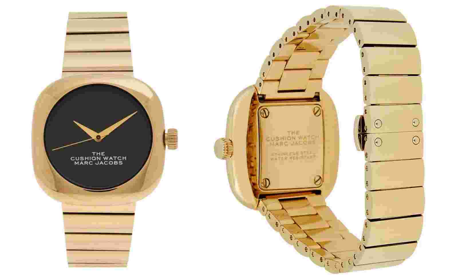 MARC JACOBS  LADIES WATCH THE CUSHION QUARTZ BLACK DIAL LADIES WATCH RRP £360