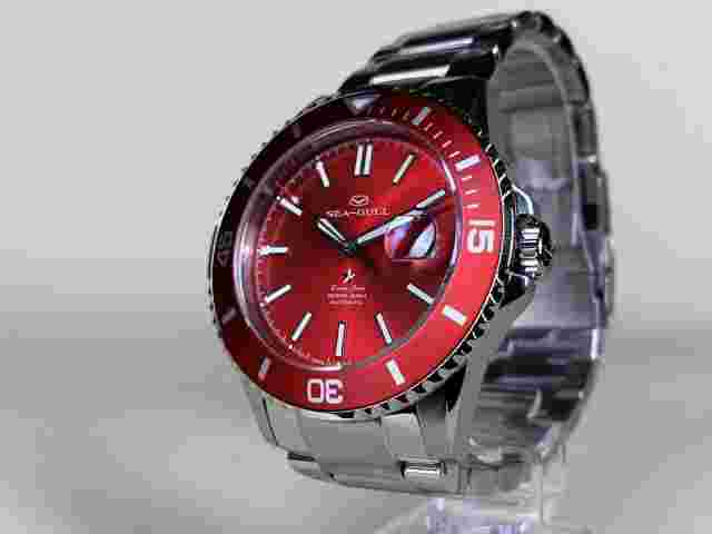 *Rare* NEW SeaGull Ocean Star "China Red" SPECIAL EDITION Watch in FULL SET