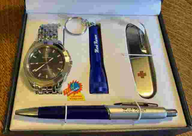 Mark Naimer Men's Watch, Pocket Knife, Pen Light And Ink pen New in Box