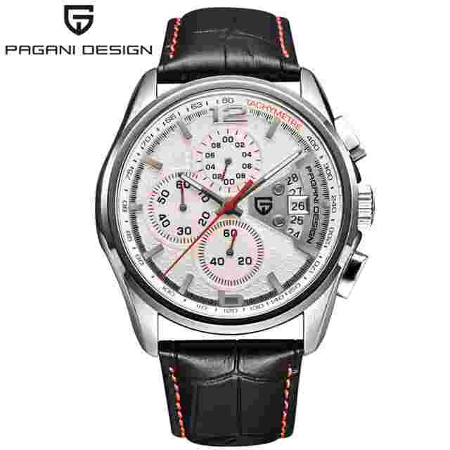 PAGANI DESIGN Mens Watch Multifunction Watch Chronograph Sport Wristwatch Luxury