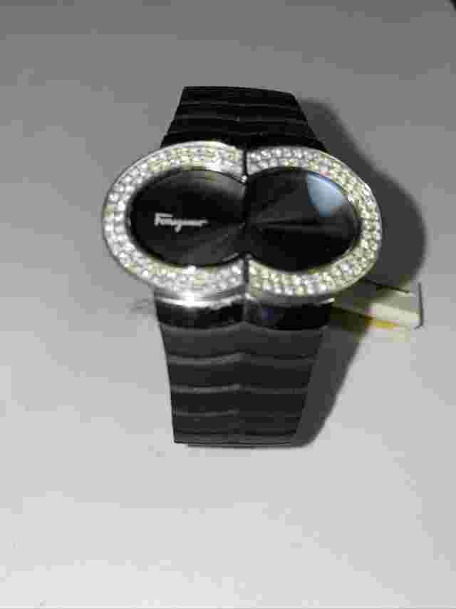 Salvatore Ferragamo Swiss Made VS2 diamond Watch Retail $4500