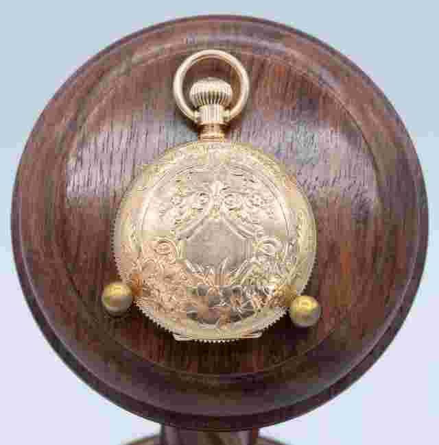 14KT Yellow Gold Antique 1874 Illinois Hunter Pocket Watch 11 Jewels Roman READ!
